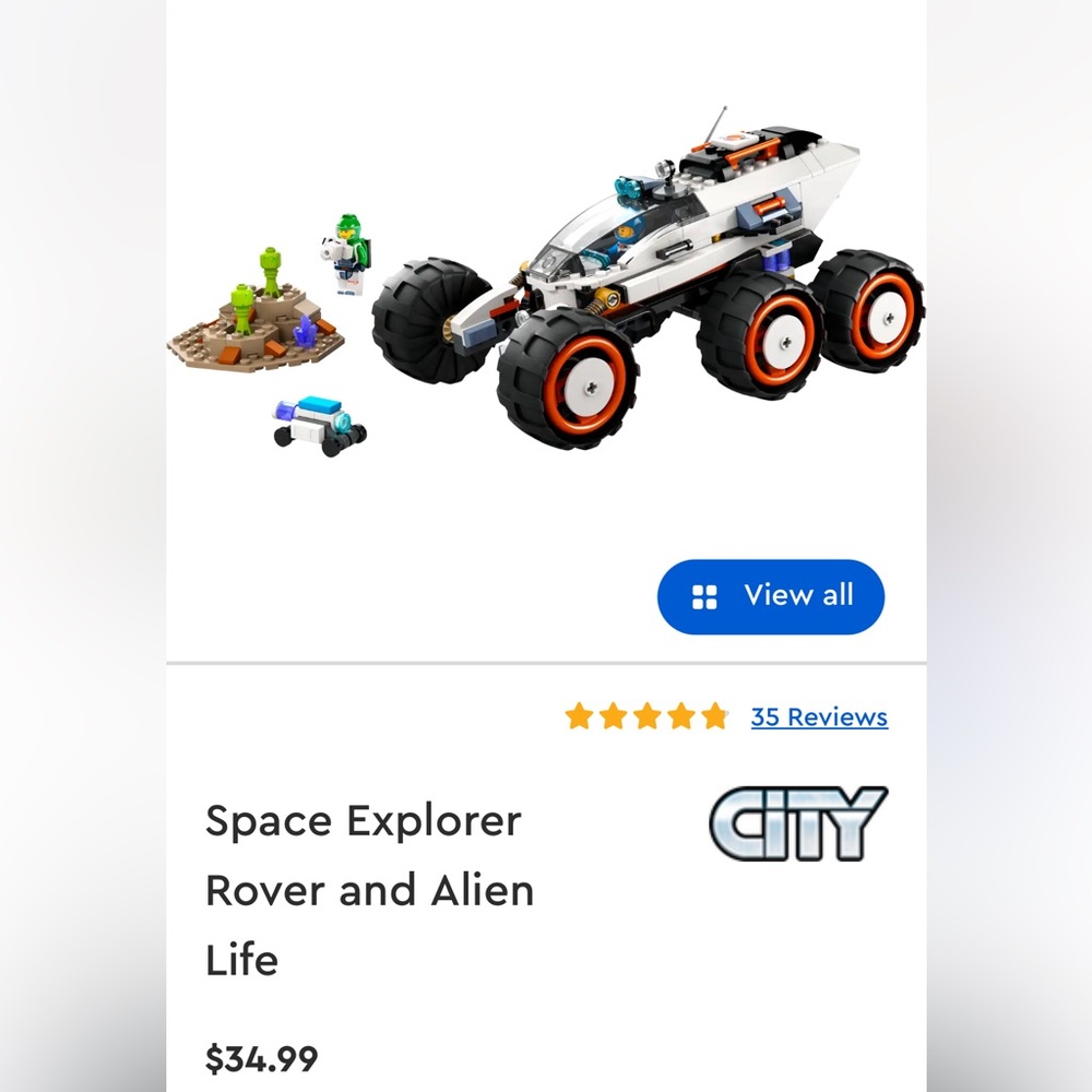 Space Rover Building Set with Figures